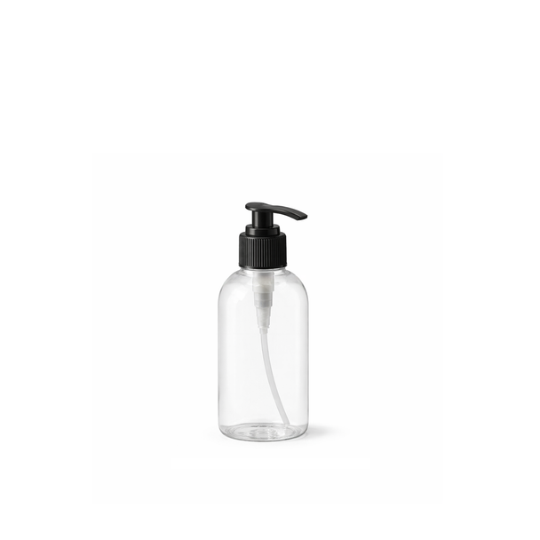 4 oz Soap Bottle with Black Dispenser