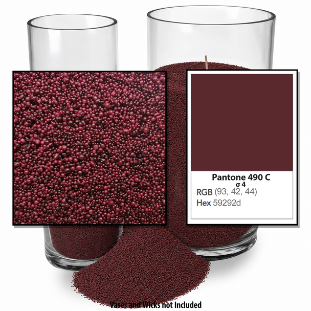 Red Garnet Sand Wax Display