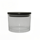 16 oz Clear Cali Jar with Black Wooden Lid