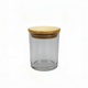 6 oz Clear Cali Jar with Natural Wood Style Lid