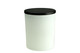 10 oz Matte White Jar with Black Lid