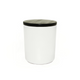 10 oz Matte White Cali Jar with Black Wood Lid