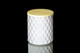 8 oz Matte White Textured Matte Jar W/Lid