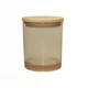 13.5 oz Champagne Cali Jar w/ Natural Wood Lid