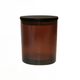 13.5 oz Amber Cali Jar with Black Wooden Lid