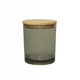 10 oz Smoke Cali Jar w/ Natural Style Wood Lid