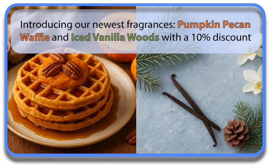 New Fragrances: Pumpkin Pecan Waffle and Iced Vanilla Woods
