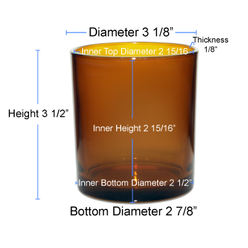 10 Amber Cali Jar Specs