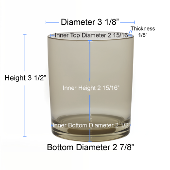 10 oz Champagne Cali Jar Specs