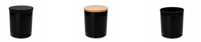 10 oz Gloss Black Cali Jar Display