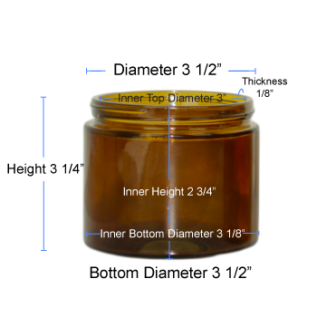 Salsa Smoky Glass 12 oz Packed 12, w/lid, Irregular Product Detail @  Community Candle and Soap Supply