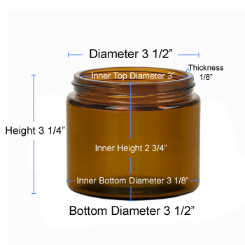12 oz Amber Salsa Jar Specs