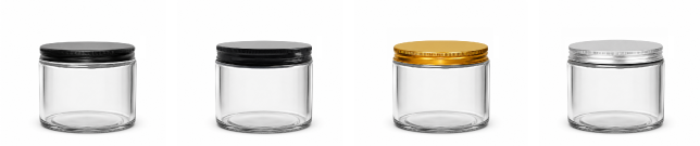 12 oz Clear Salsa Jar Display