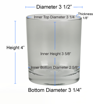 13.5 oz Clear Cali Jar Specs