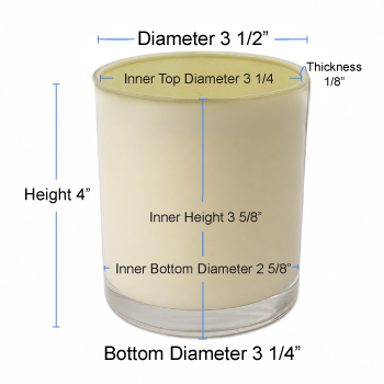 13.5 oz Gloss Ivory Cali Jar Specs
