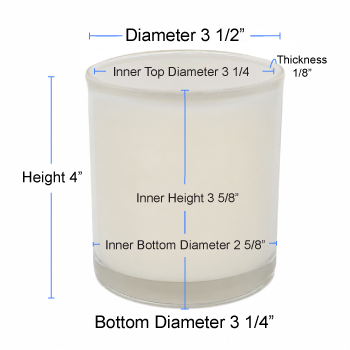 13.5 oz Gloss White Cali Jar Specs