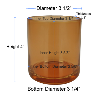 13.5 oz Tangerine Cali Jar Specs