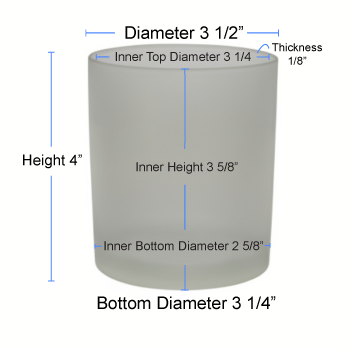 13.5 oz Frosted Cali Jar Specs