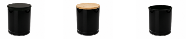 13.5 oz Gloss Black Cali Jar Display