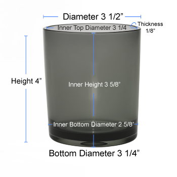 13.5 ounce Cali Jar Specifications