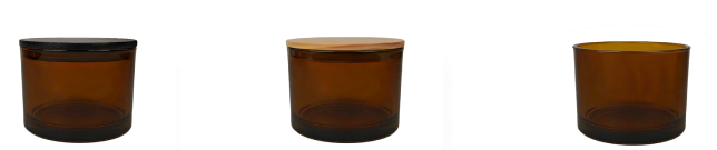16 oz Amber Cali Jar Display