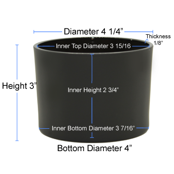 16 oz Cali Jar Dimensions