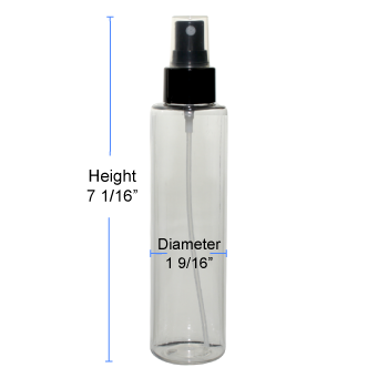 16 Oz. Clear Empty Plastic Spray Bottle (1 Pc)