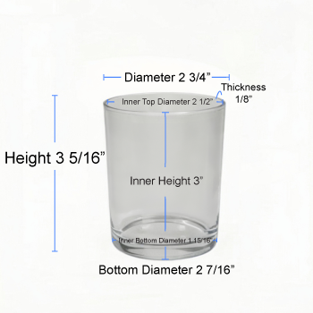 6 oz Clear Cali Jar Specs