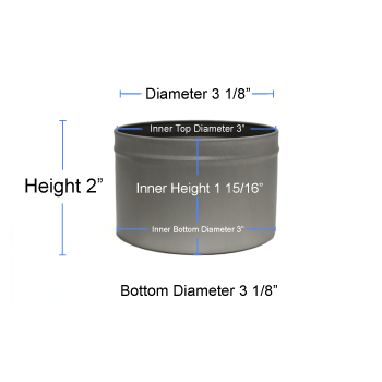 8 oz Tin Specs