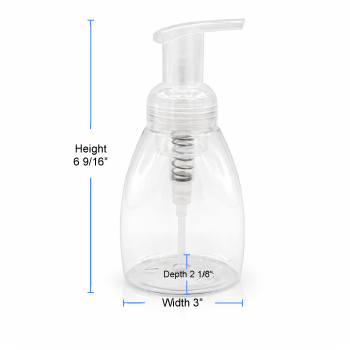 8.5 oz Foam Dispenser Bottle specs