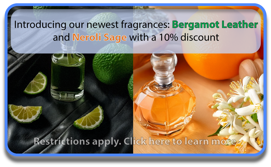 New Fragrance: Bergamot Leather and Neroli Sage