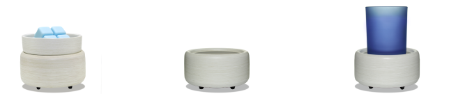 White 2-IN-1 Electric Candle Warmer display