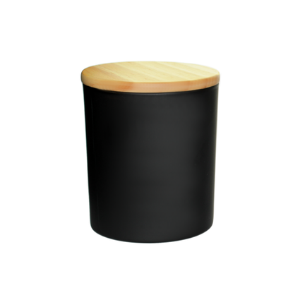 Matte Black Candle Jar 10oz – Vela Jars