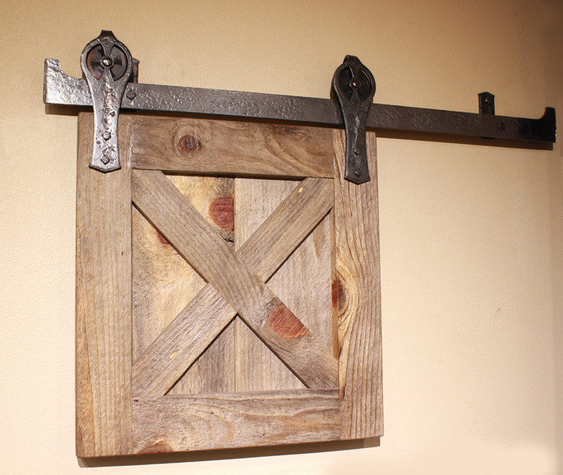 hand forged barn door tracks