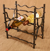 Wrought iron wine rack