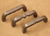 Hand forged cabinet hardware