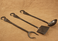 Hand forged kitchen hardware