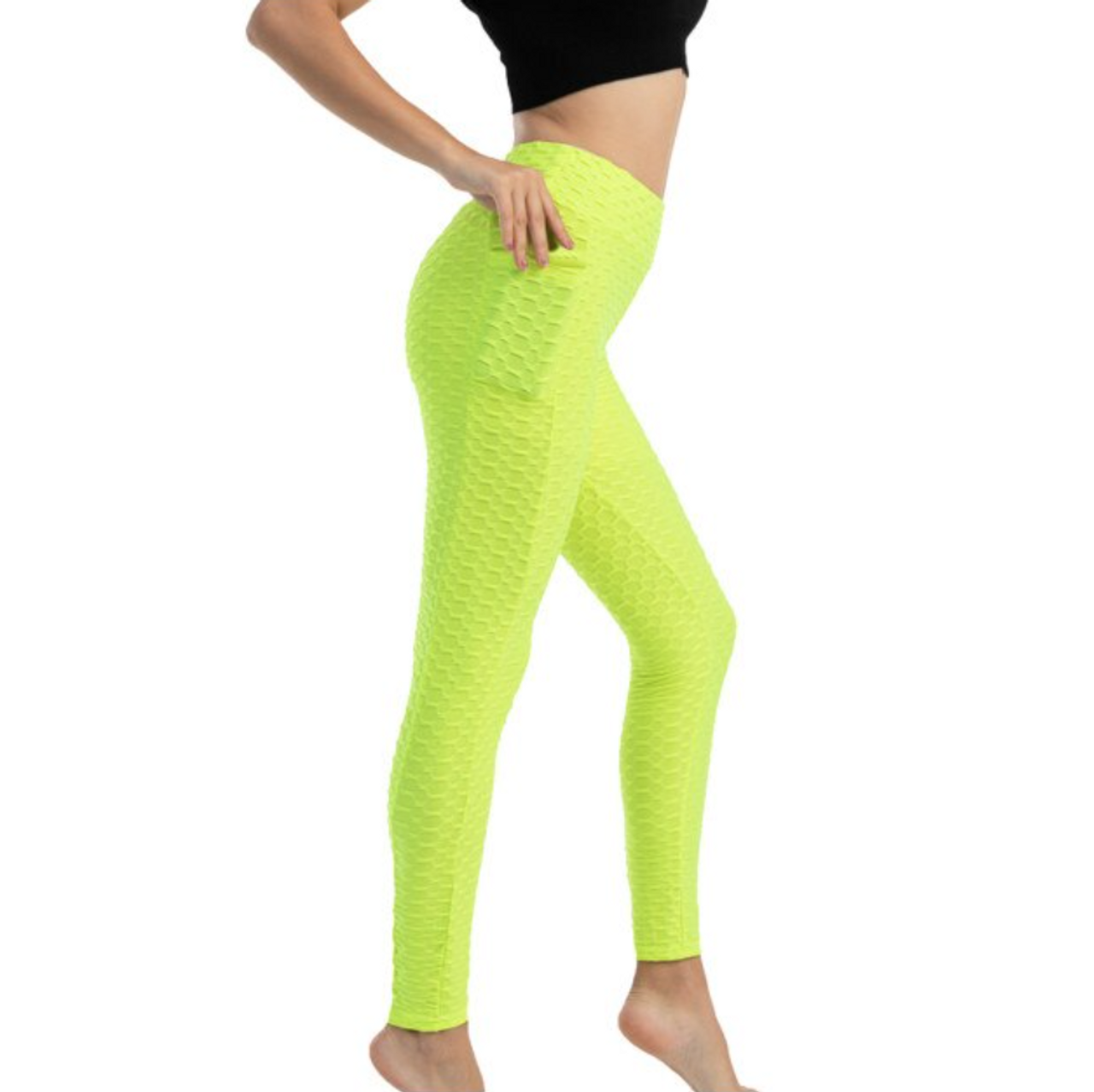 Neon Green UV 50+ Lime Lucy Bright Recyclable Cute Leggings - Kids -  ShopperBoard