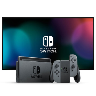 Nintendo Switch with Grey Joy-Con Controllers