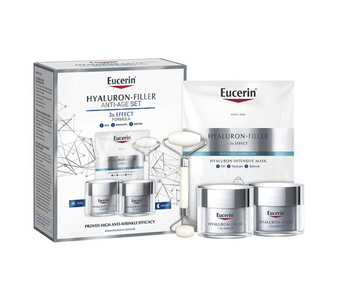 Eucerin Hyaluron-Filler Anti-Ageing Face Cream 3 Step Regime Gift Set