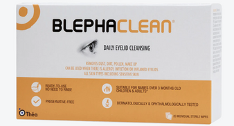 Blephaclean Sterile Daily Eyelid Cleansing 20 Wipes