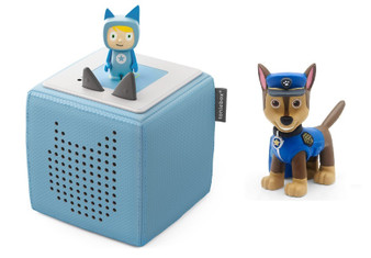Tonies Toniebox Starter Set Children's Audio Book Speaker - Light Blue + Chase Paw Patrol Audio Character