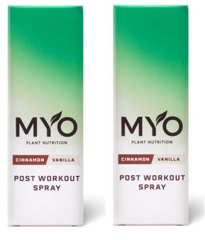 MYO Plant Nutrition Post Workout Spray (Cinnamon & Vanilla) 30ml x 2 Bundle