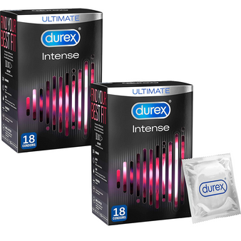 Durex Intense Condoms 18 Pack (Bundle of 2)