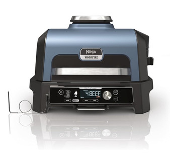 Ninja Woodfire Pro Connect XL Electric BBQ Grill and Smoker with App Control, Digital Probe, Large 7-in-1