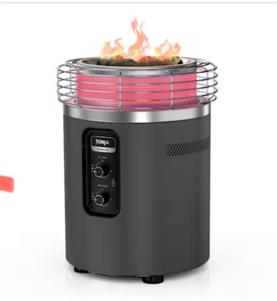 Ninja Fireside360 Outdoor Propane Heater & Smokeless Fire Pit Model: OF105GY  (Gray) 