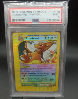 Pokémon TCG Charizard Skyridge 146 Reverse Holo Holo Rare psa 9