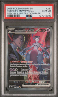 Destined Rivals Team Rocket's Mewtwo EX Sir 231/182 PSA 10