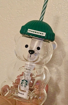 Starbucks Bearista Glass Bear Cup 2025 Limited Edition Holiday Launch Rare New