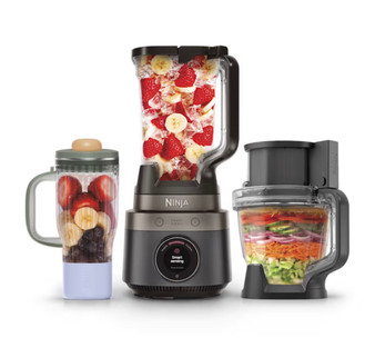 Ninja CrushBOSS™ 3-in-1 Blender, Tumbler & Food Processor in black